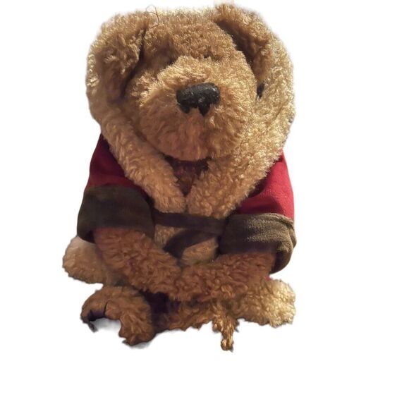 Boyds Bears Brown SC Northstar J.B. Bean Series Velvet Santa Robe Stuffed Toy - Picture 11 of 15